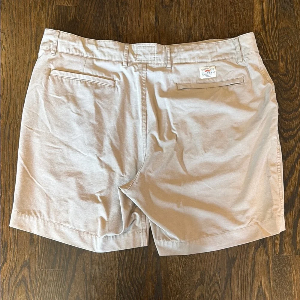 Faherty All Day Shorts Men's White Casual Cotton Shorts